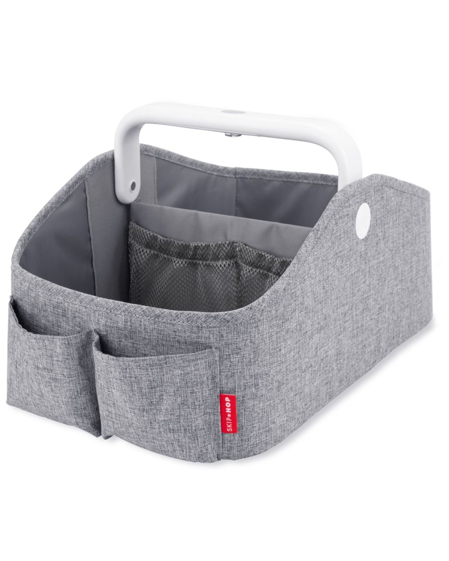 Baby Spullen Skip Hop | Verlichte Luiercaddy In Kinderkamerstijl - Heather Grey